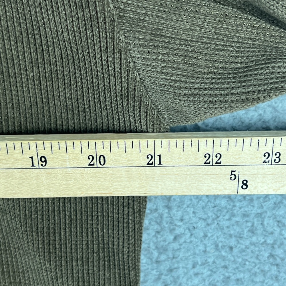 Negative Space Mens Small Olive Brown Ribbed Corduroy Crewneck Sweatshirt NWT - Picture 9 of 10